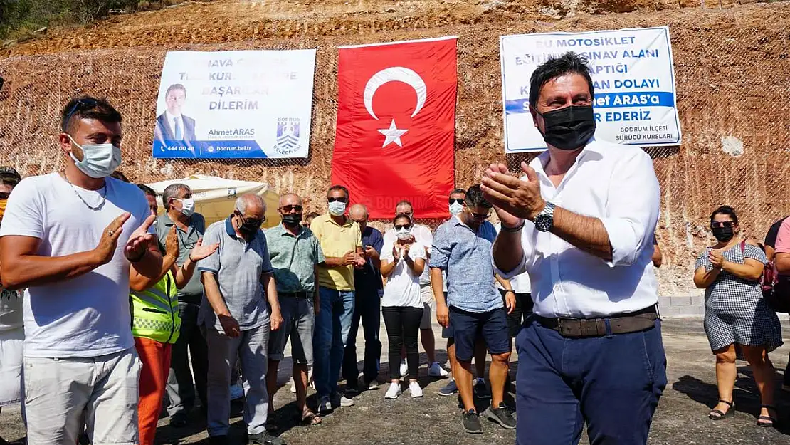 MOTOSİKLET EĞİTİM VE SINAV ALANI HİZMETE GİRDİ