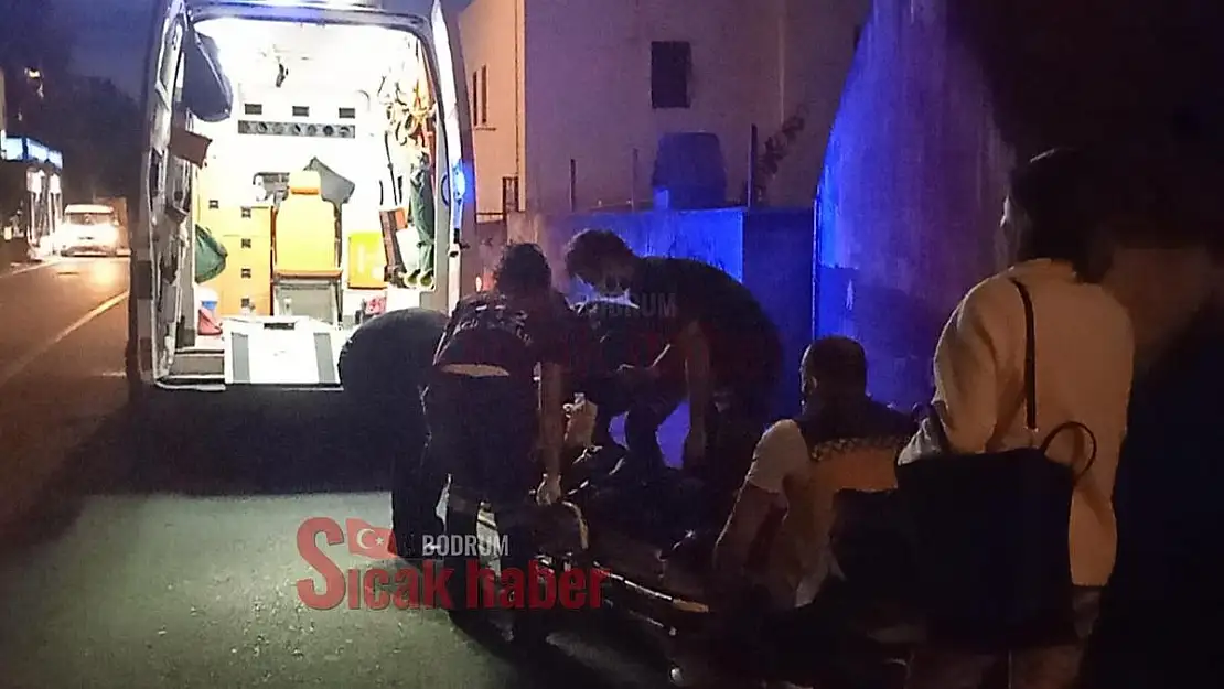 Motosiklet Sürücüsünün Hayatını Kaskı Kurtardı