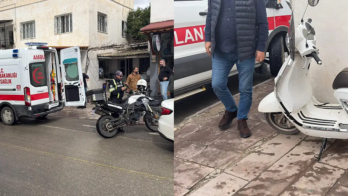 Motosikletler çarpıştı 1 kişi yaralandı