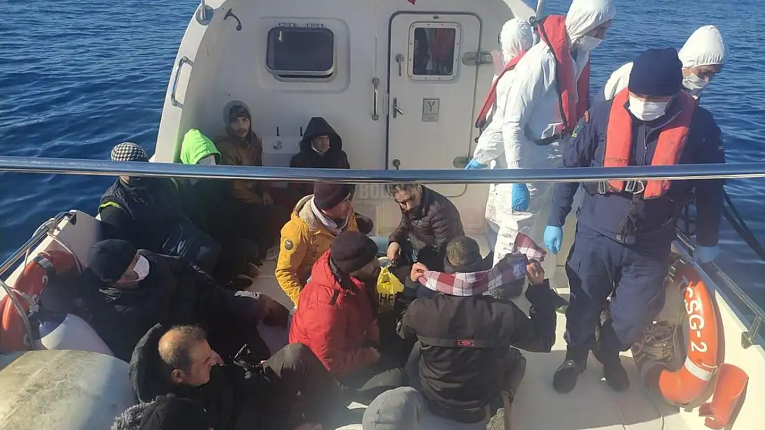 Muğla Açıklarında 16 Düzensiz Göçmen Kurtarılmıştır