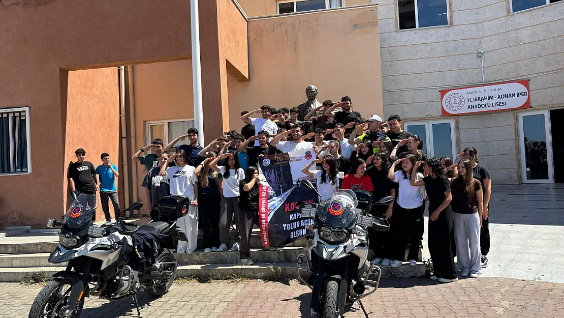 Kask tak yolun açık olsun mesajı okullarda yankılandı