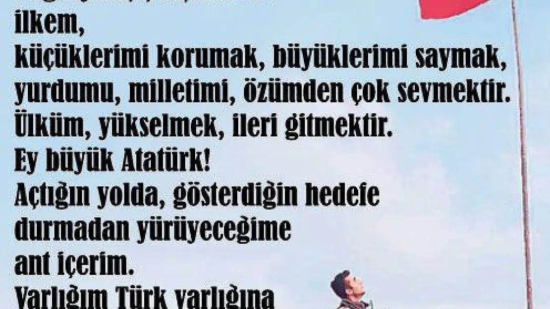 Öğretmenler ilkokullarda Andımız'ı okuma eylemi başlattı