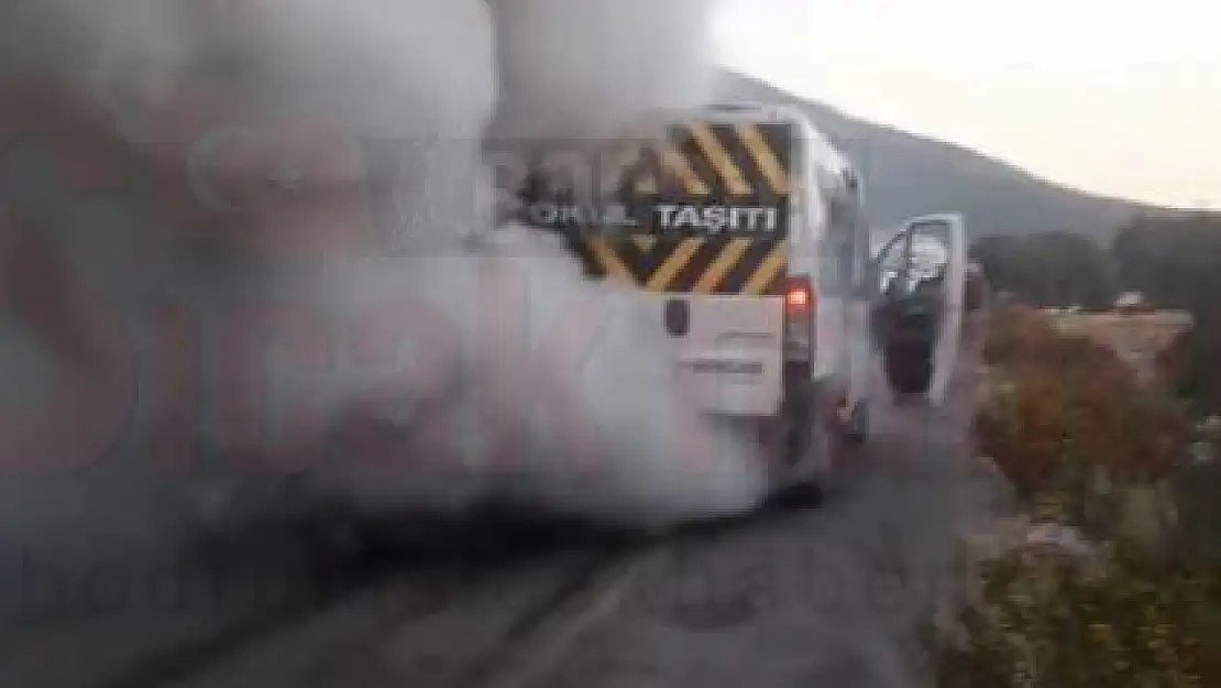 Okul Servisinde Öğrenciler Korku ve Panik Yaşadı