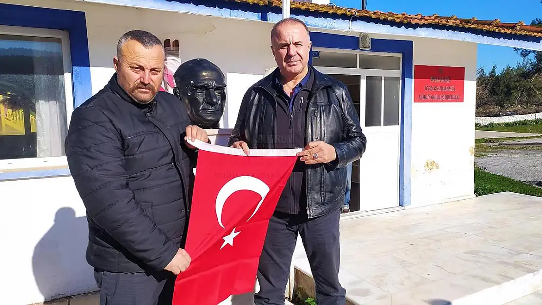 Olmayan muhtarlık binasında muhtar ziyareti