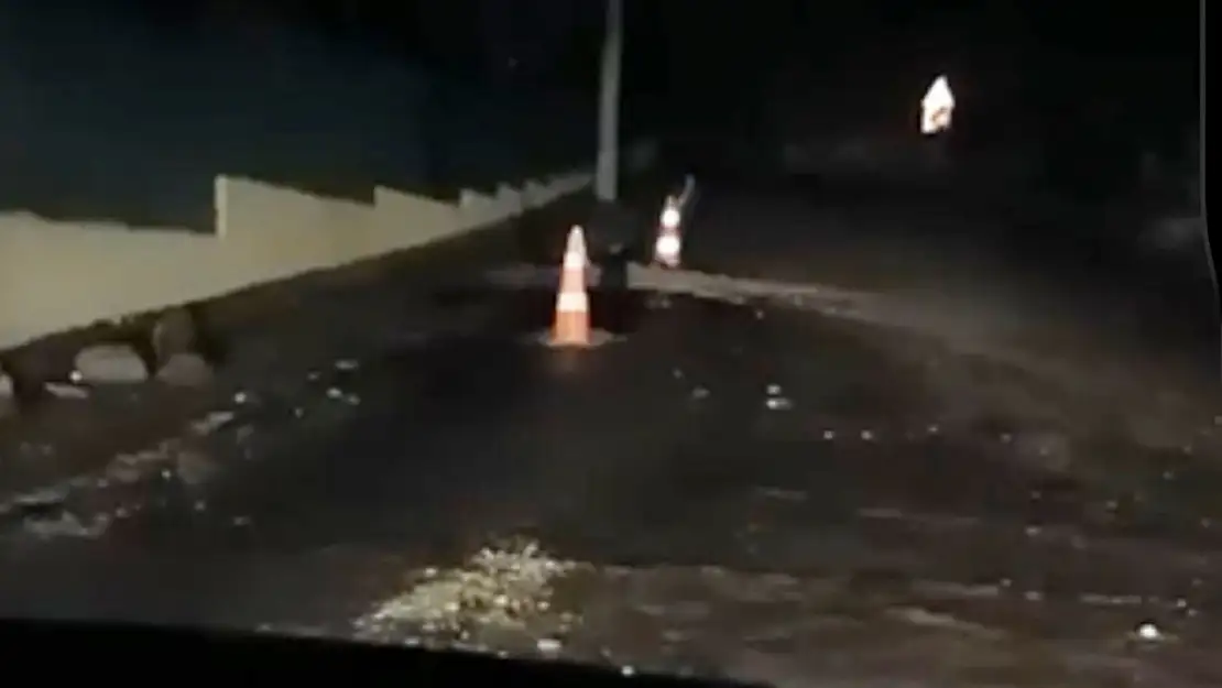 Ortakent'te su patlağı dubayı koyup gittiler İddiası