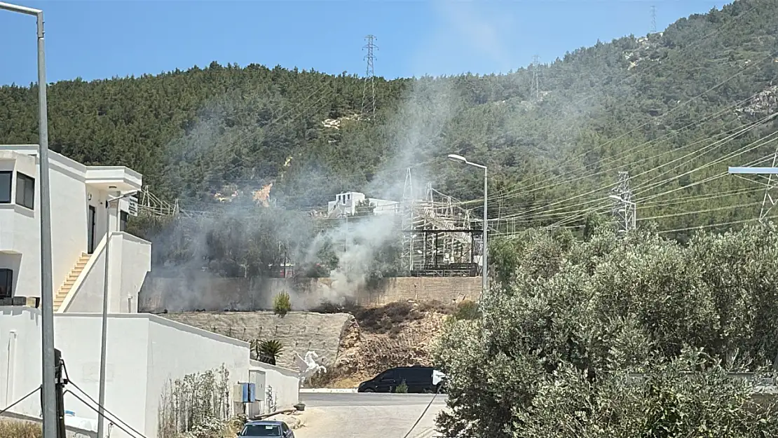 Ortakent'te Yangın Paniği!