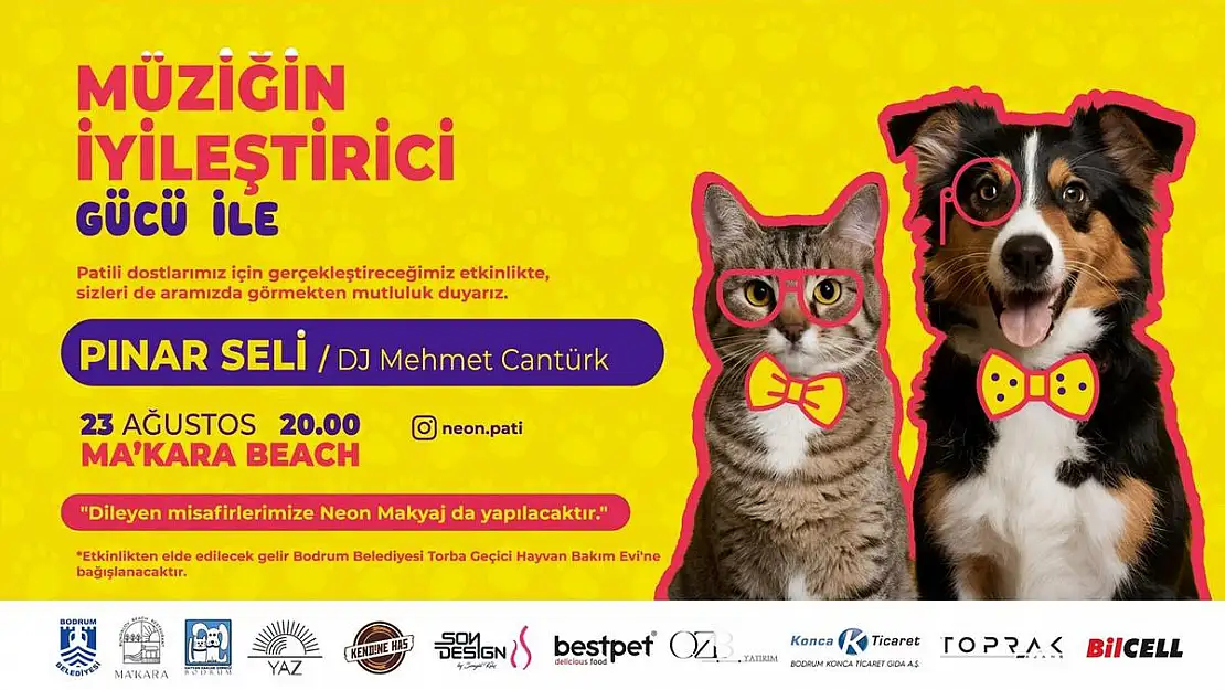 Patili Dostlarımız İçin 'Neon Pati'