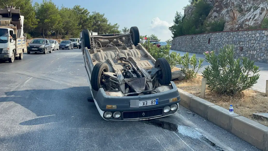 Refuya Çarpıp Ters Döndü, 1 Yaralı