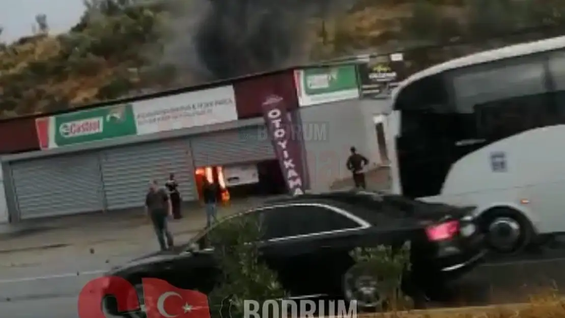 Sabah Saatlerinde Tamirhanede Yangın Çıktı