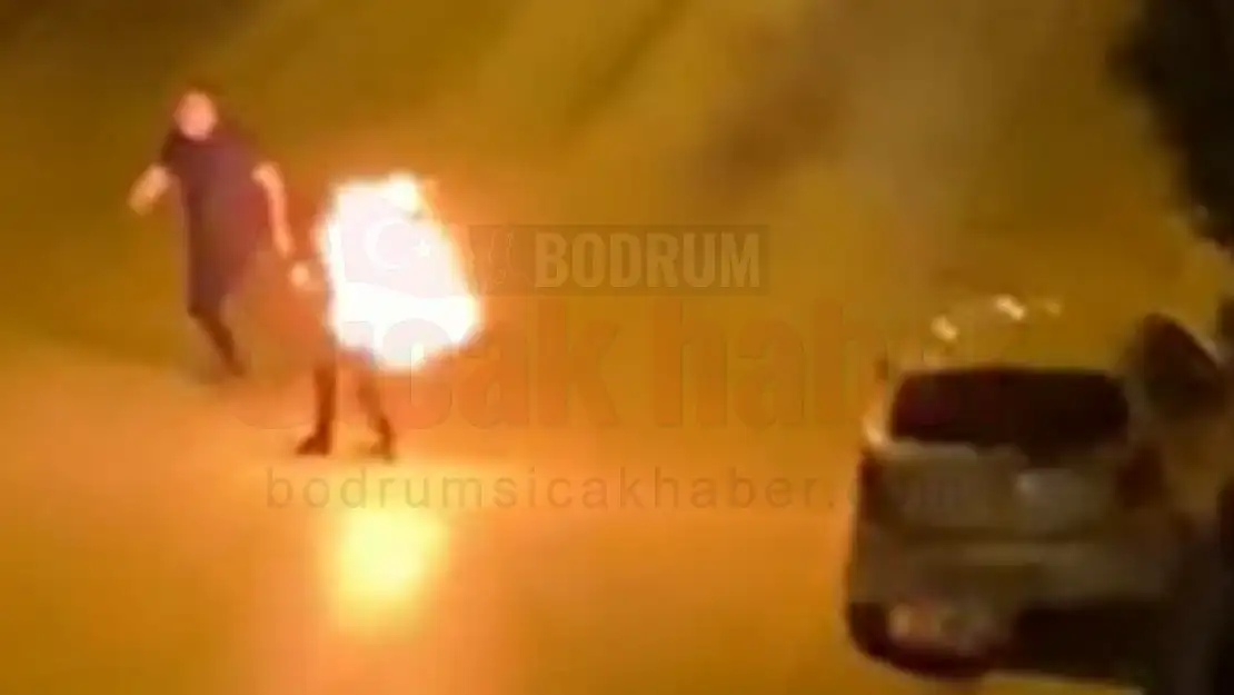 Sevgilisiyle Tartışan Şahıs Kendini Yaktı