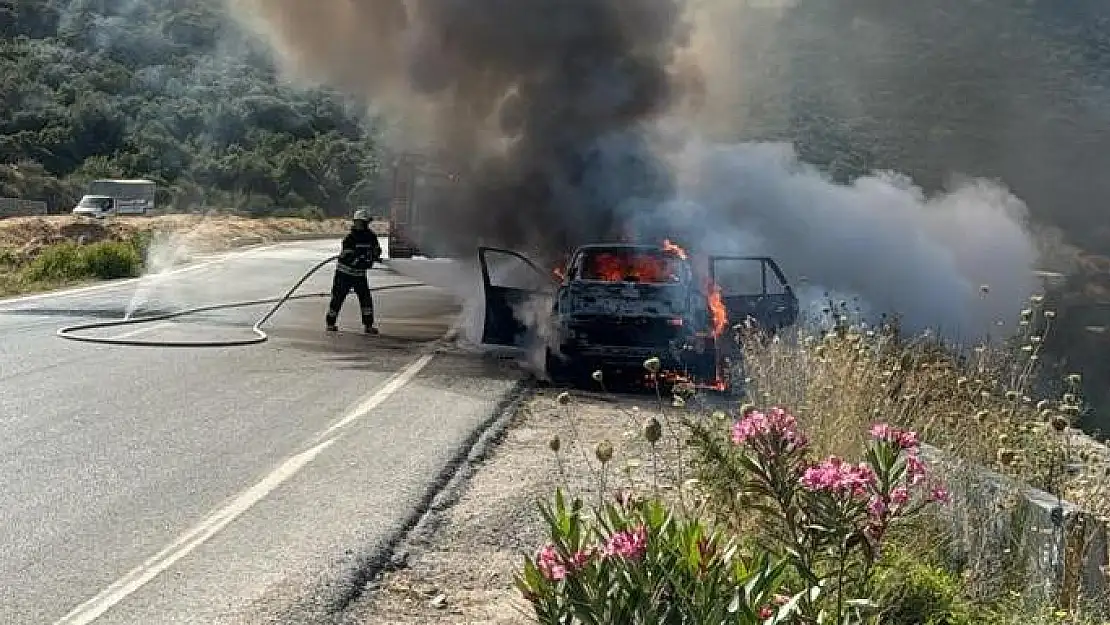 Seyir Halinde Alev Alev Yandı