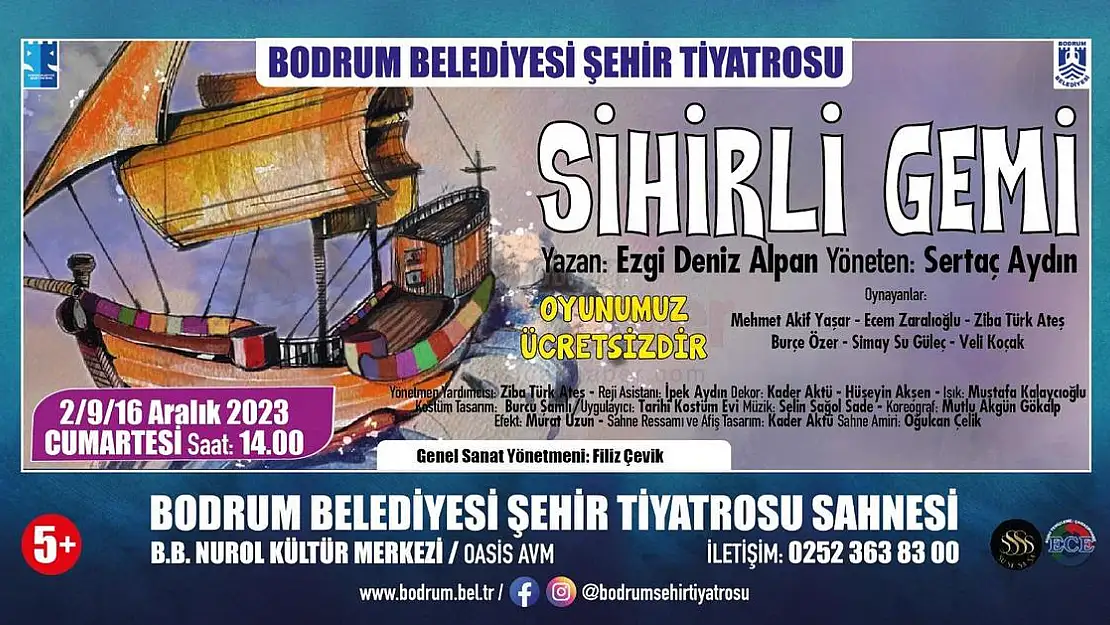 'Sihirli Gemi' Çocuk Oyunu Her Cumartesi Sahnede