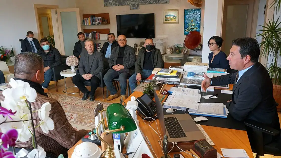 ŞOFÖRLER ODASI'NDAN BAŞKAN ARAS'A ZİYARET