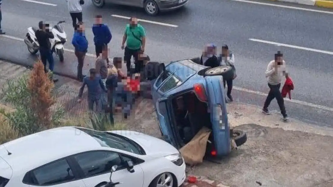 Takla Atan Otomobilde iki Kişi Yaralandı