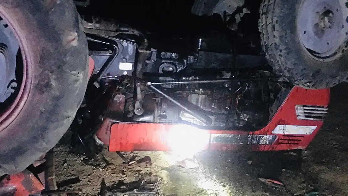 Traktörün Altında Kalan Vatandaş Ekiplerce Kurtarıldı