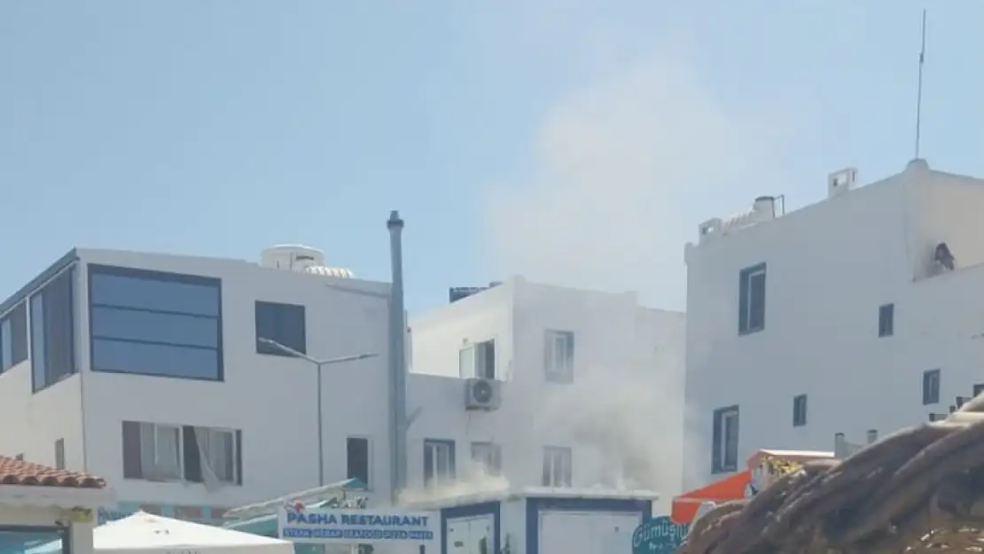 Turgutreis'de yangın paniği!