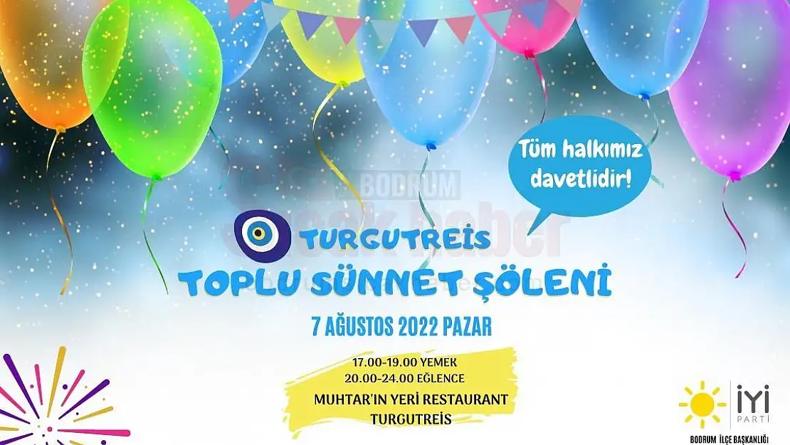 Turgutreis'de Şölen Var