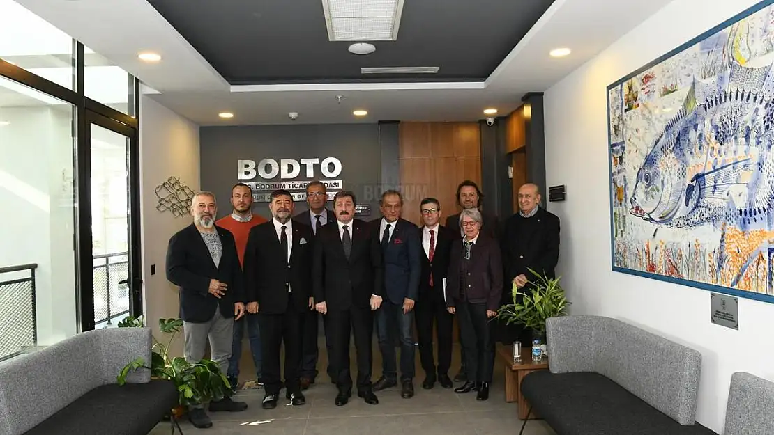 Vali Orhan Tavlı Bodrum Ticaret Odası Yönetimiyle Bir Araya Geldi