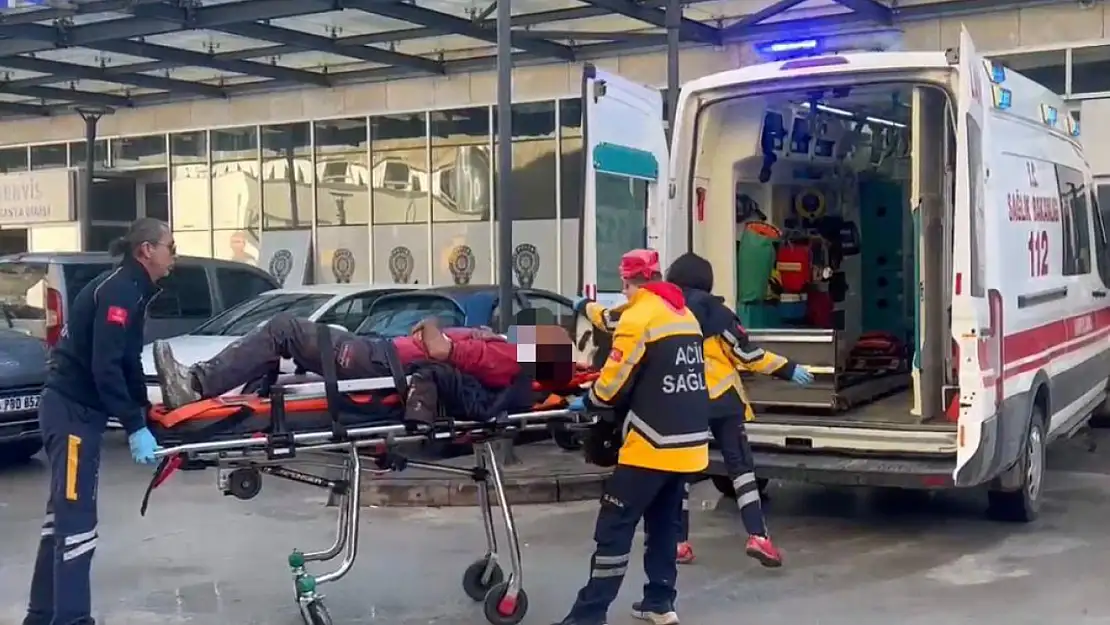 Vinçten sallanan zincir işçiyi yaraladı