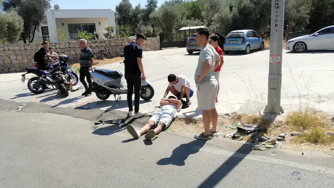Virajı Alamadı ! Kaza Meydana Geldi !