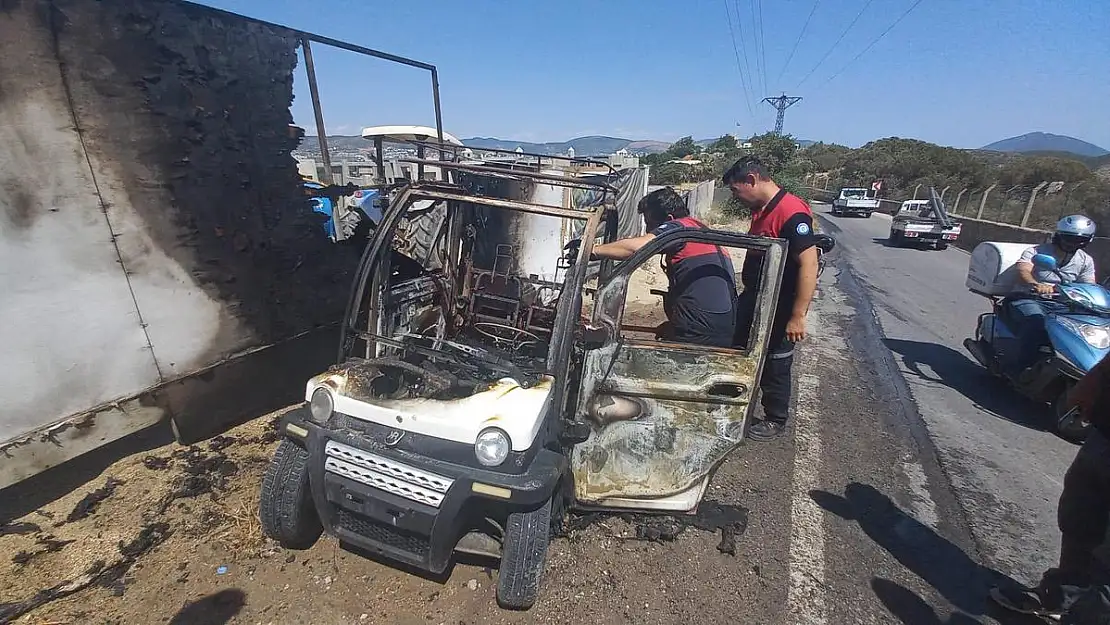 Yanan Araç Olsun Dedi, Bıraktı Gitti