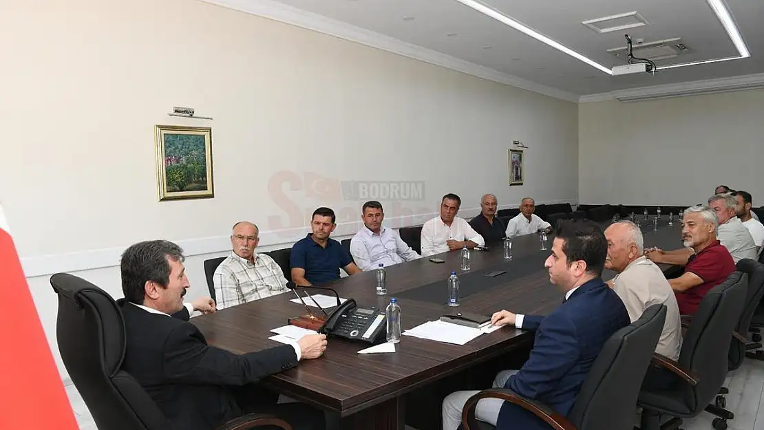 Yeniköy – Kemerköy Havzasındaki Mahallelerin Muhtarları Muğla Valisi Orhan Tavlı'yı Ziyaret Etti