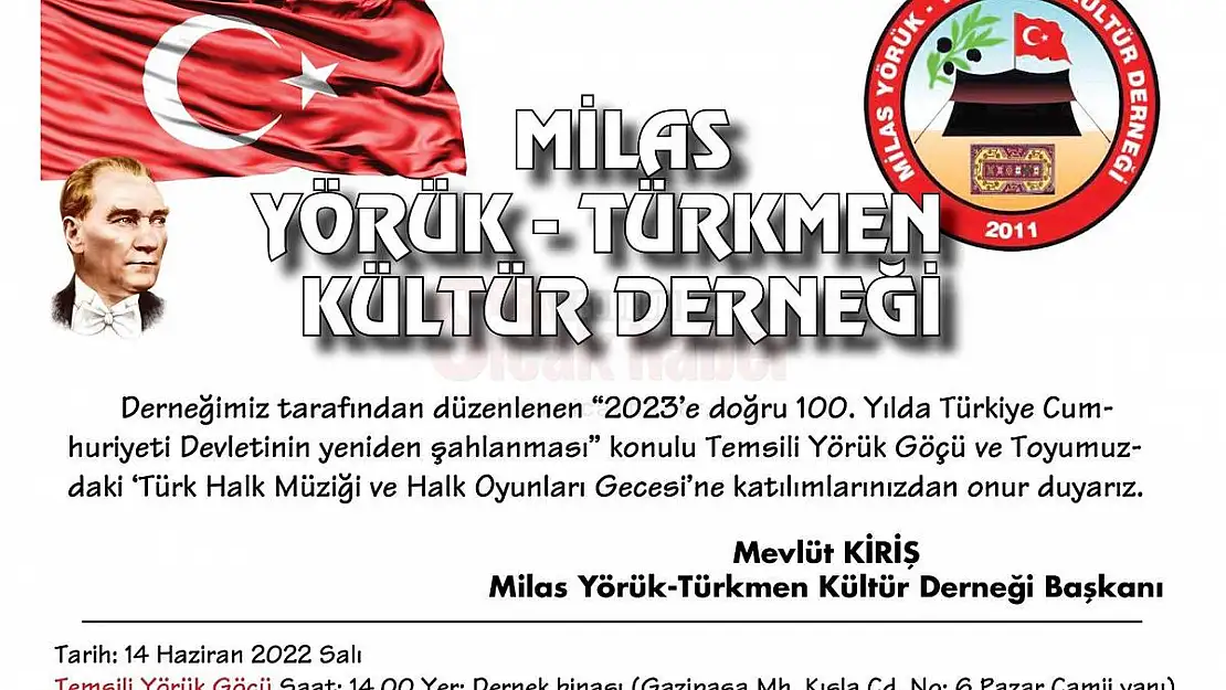 Yörükler Toy Gecesinde Buluşuyor