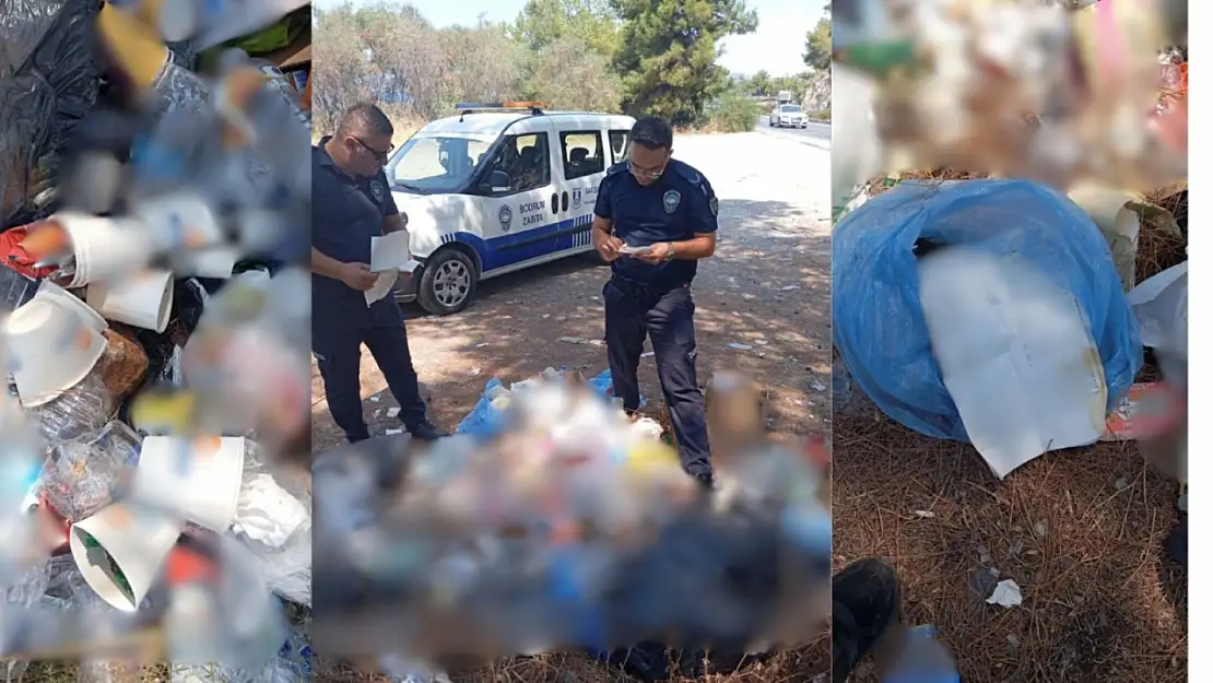 Zabıta ekiplerinden çevreyi kirletenlere ceza