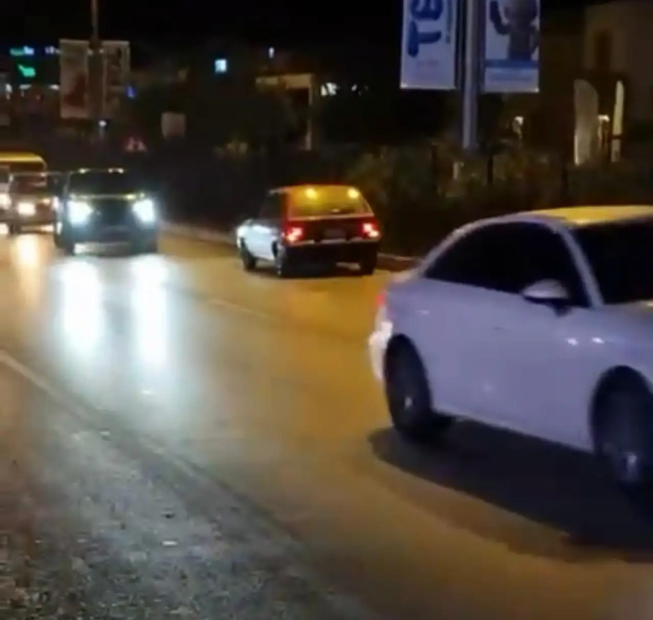 Ters yöne giren araç korku dolu anlar yaşattı
