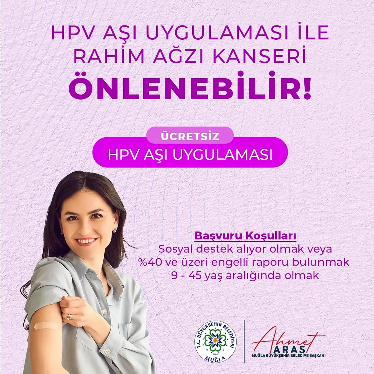 Ücretsiz HPV Aşısı başvuruları devam ediyor