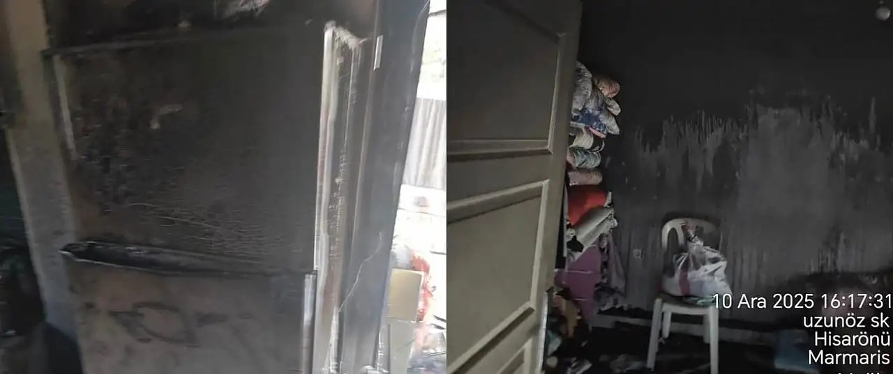 Ev alevlere teslim oldu facianın eşiğinden dönüldü