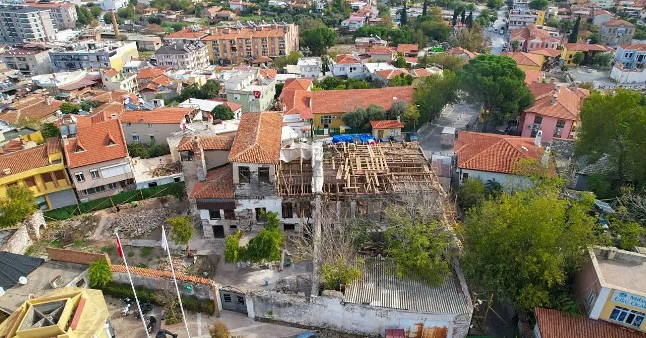 Hadi Eskişar Konağı'nda restorasyon çalışmaları hızla ilerliyor