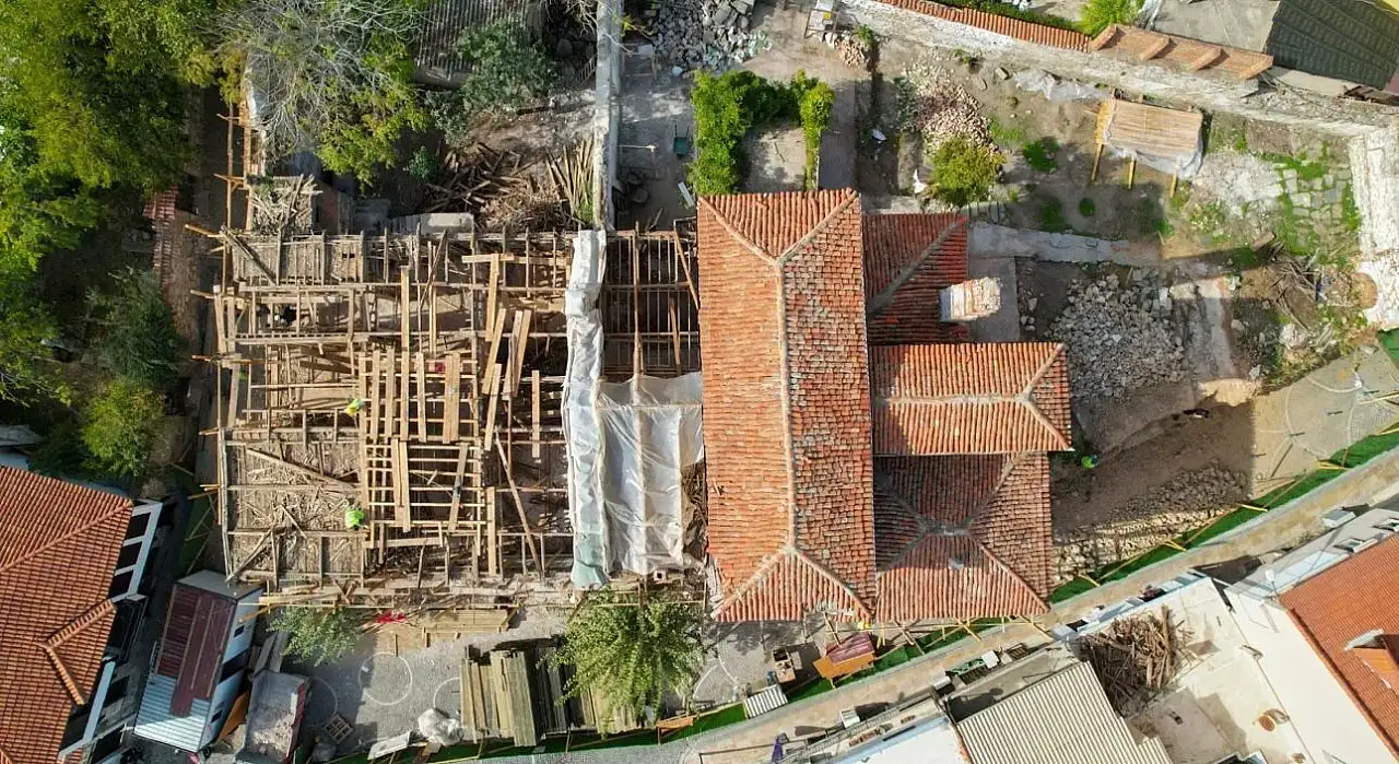 Hadi Eskişar Konağı'nda restorasyon çalışmaları hızla ilerliyor