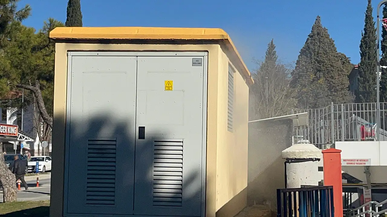 Elektrik trafosunda yangın paniği