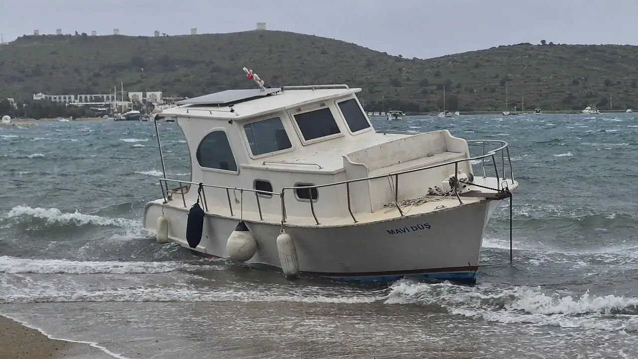 Bodrum'da şiddetli fırtına