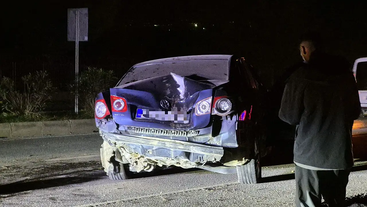 Kayalıklara çarptı canını zor kurtardı