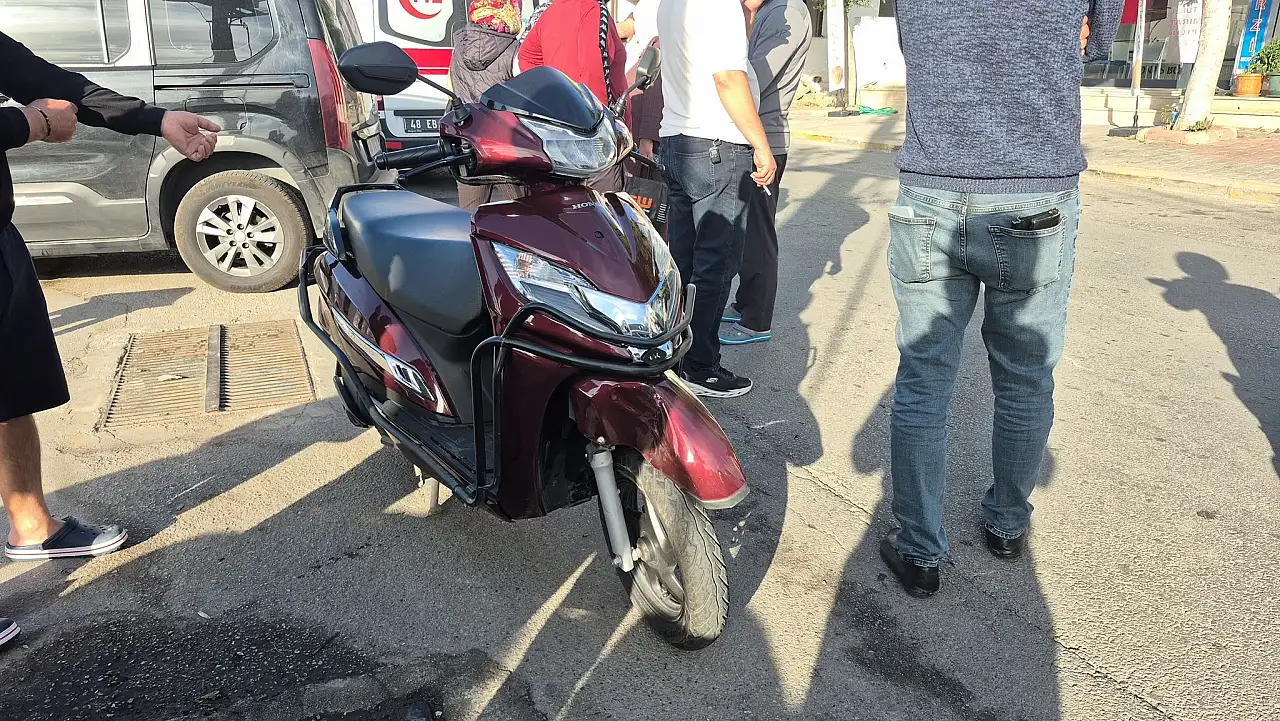 Motosiklet kazası korkuttu