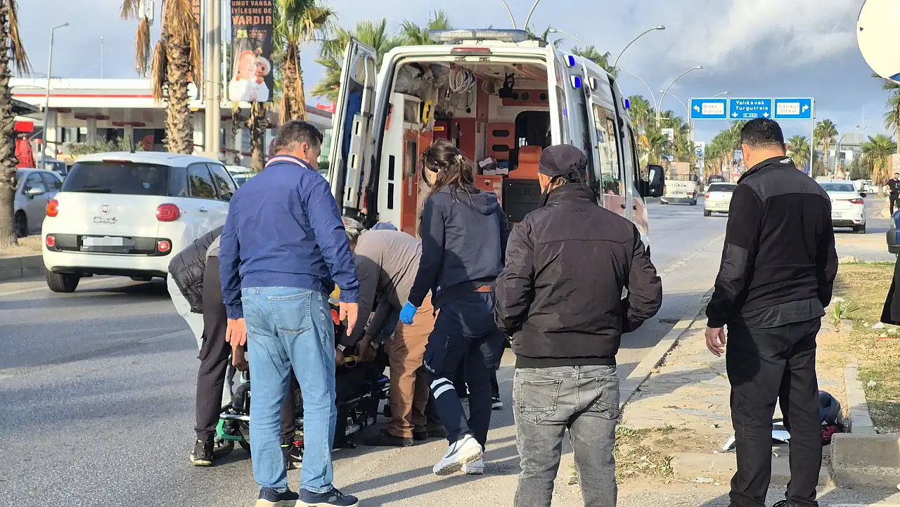 Genç sürücü yaralandı