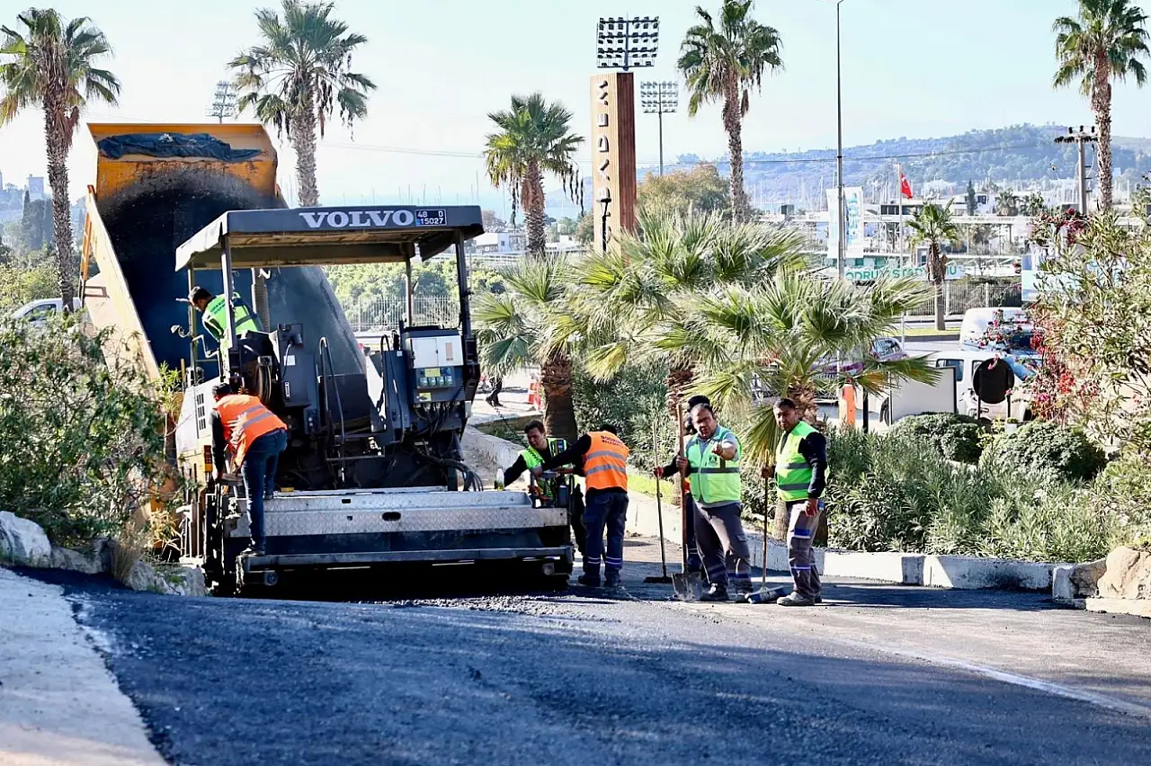 Bodrum Belediyesinden Üstyapı Çalışmaları