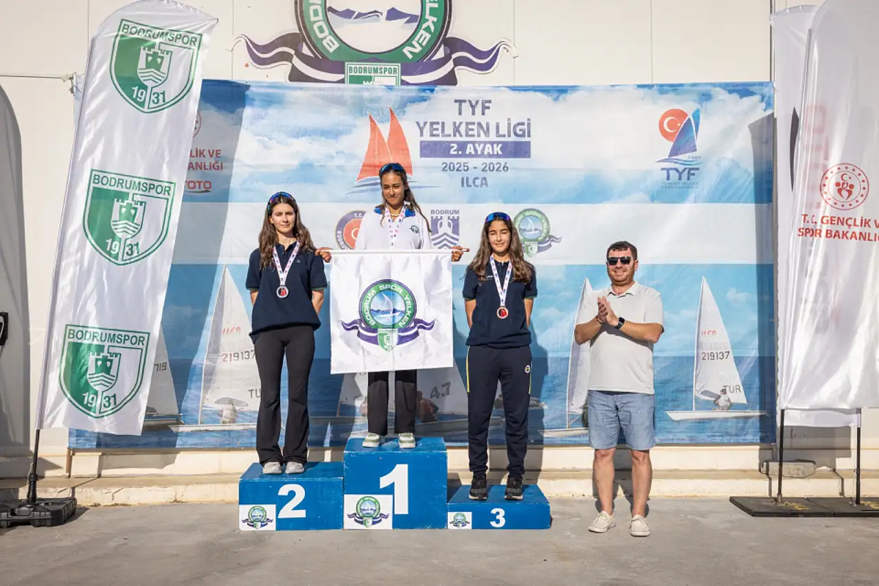 TYF yelken ligi ILCA 2. ayak yıldızlar kupası Bodrum'da tamamlandı