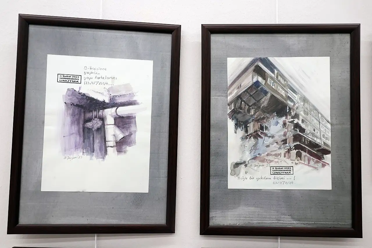 Kahramanmaraş Depremi'nin üçüncü yılında Unutma Sergisi açıldı