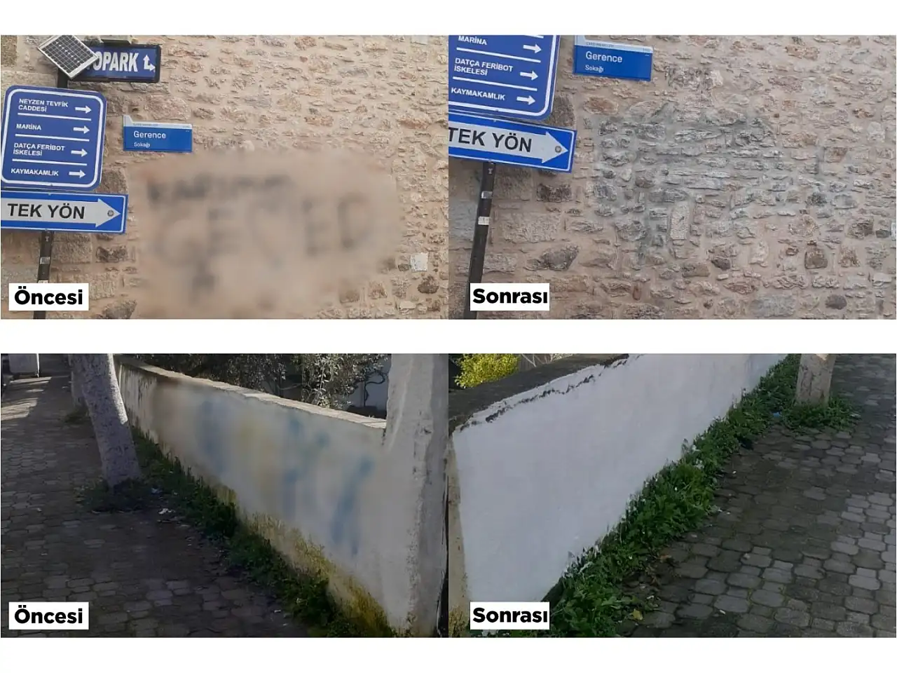 Bodrum Belediyesi Kent Estetiğini korumak için sahada