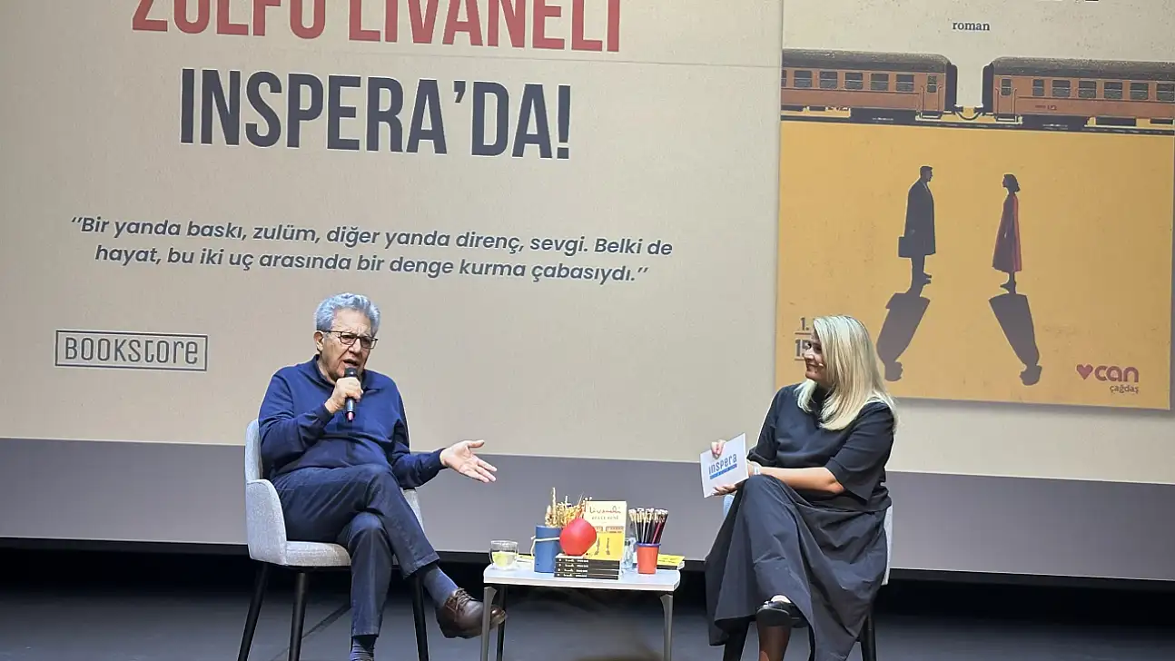 Zülfü Livaneli'den anlamlı buluşma Bekle Beni  kitabı tanıtıldı