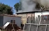 Konteynırda başlayan yangın makilik alana sıçramadan söndürüldü