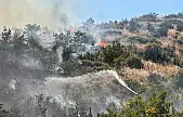 Makilik alandaki yangına ekipler anında müdahale etti