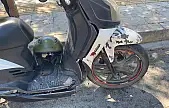 Sollama manevrasında kaza yapan motosikletli yaralandı