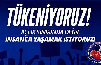 Birleşik Kamu-İş iş bırakma eylemi gerçekleştirdi