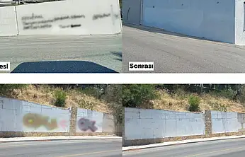 Bodrum Belediyesi Kent Estetiğini korumak için sahada