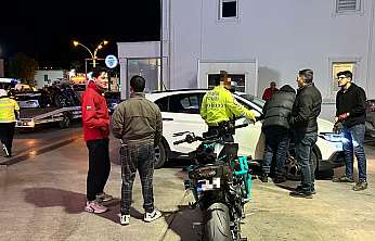 Bodrum'da açılır-kapanır plakalı motosikletlere sivil operasyon