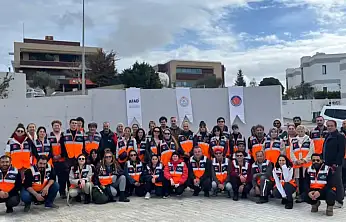 Bodrum'da AFAD gönüllüleri sahaya çıktı